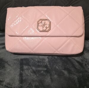 GuessGuess Dilla Medium Quilted Compartmented Crossbody Bag, Pink